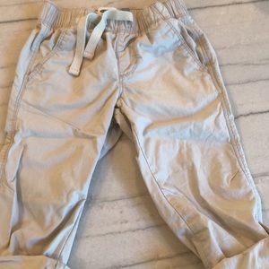 ON khaki pants, elastic waist